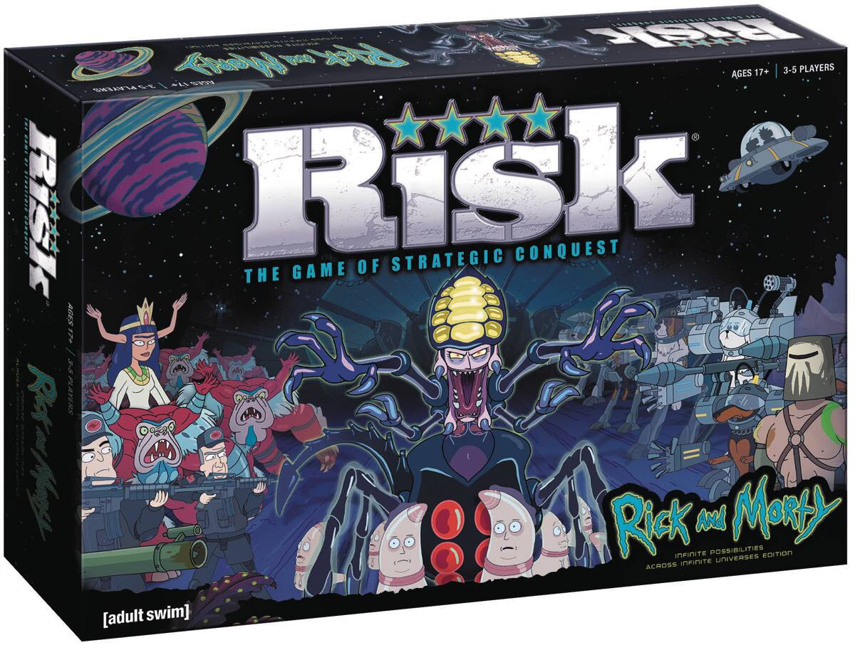 RISK RICK & MORTY BOARD GAME (C: 0-1-2)