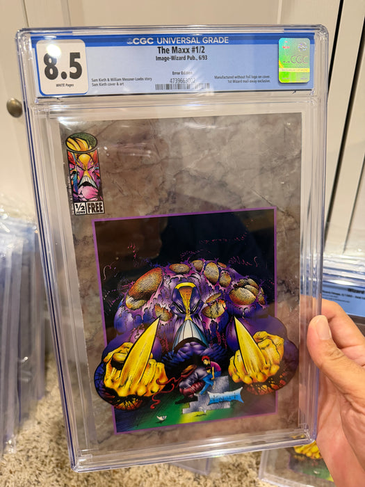 The Maxx #1/2- “Error” Edition - CGC 8.5 White Pages