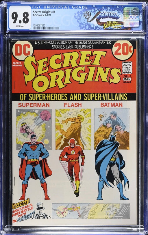 Secret Origins #1 (2-3/73) - CGC 9.8 FANTAST COLLECTION - CGC4598087025 - GCSLLC