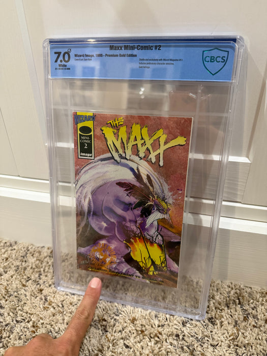 Wizard Mini-Comic #2 (The Maxx) - Premium GOLD Edition - CBCS 7.0 White Pages