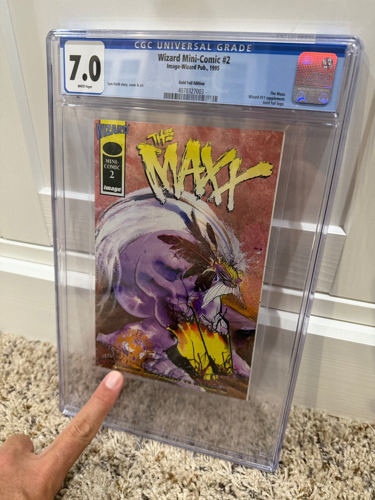 Wizard Mini-Comic #2 (The Maxx) - Premium GOLD Edition - CGC 7.0 White Pages