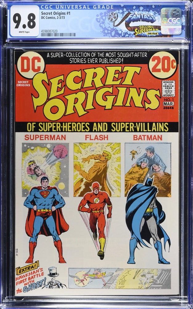Secret Origins #1 (2-3/73) - CGC 9.8 FANTAST COLLECTION - CGC4598087020 - GCSLLC