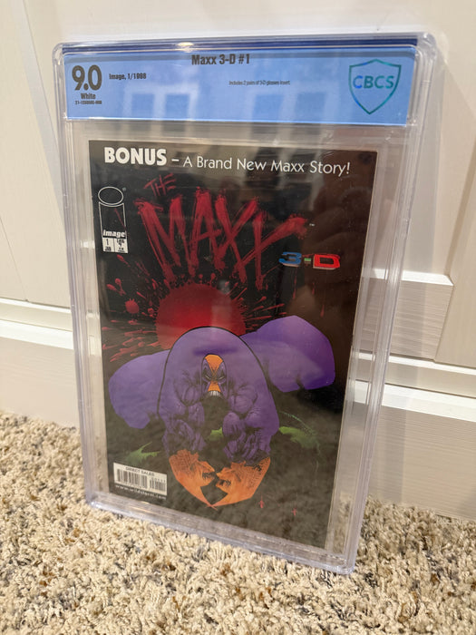 The Maxx 3D #1 - CBCS 9.0 White Pages