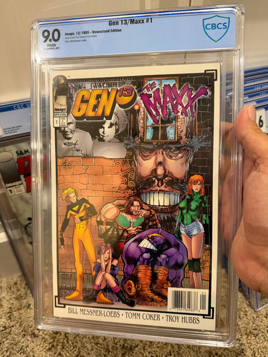 Gen13/Maxx #1 - NEWSSTAND EDITION - CBCS 9.0 White Pages