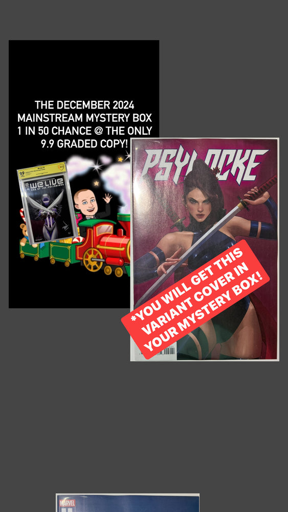 THE DECEMBER 2024 MAINSTREAM MONTHLY MYSTERY BOX - PSYLOCKE VARIANT COVER!