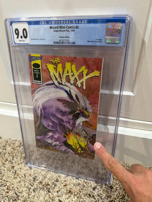 Wizard Mini-Comic #2 (The Maxx) - Premium PLATINUM Edition - CGC 9.0 White Pages