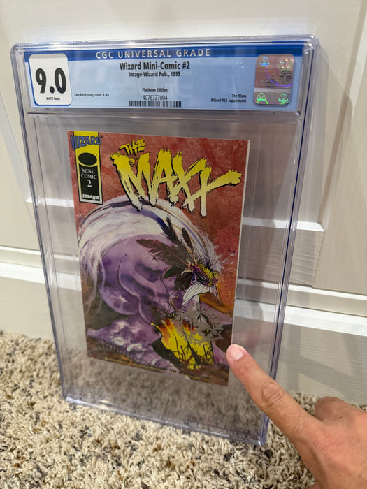 Wizard Mini-Comic #2 (The Maxx) - Premium PLATINUM Edition - CGC 9.0 White Pages