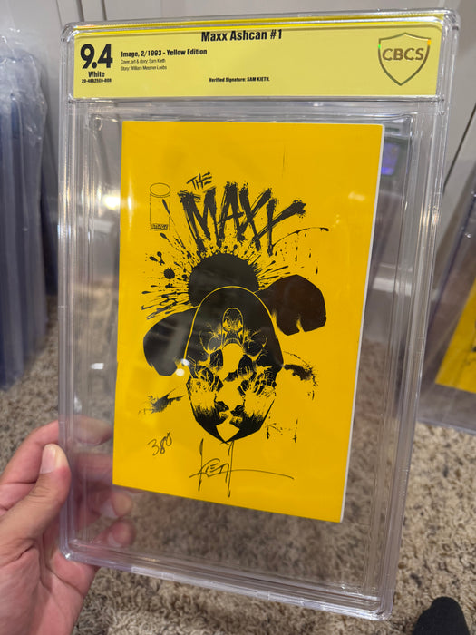 The Maxx Ashcan #1 - Yellow Edition - CBCS 9.4 White Pages