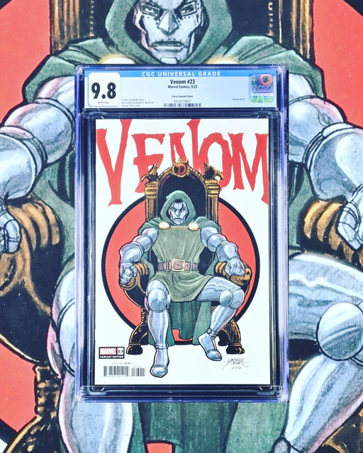Venom #23 (2023)
Variant: Perez Variant Cover
CGC 9.8 WHITE PAGES
Certificate #4314779001
$49.99