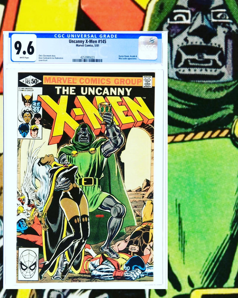 X-Men #145 (1981)
Cover: Dave Cockrum
CGC 9.6 WHITE PAGES
Certificate #4253995023
$109.99