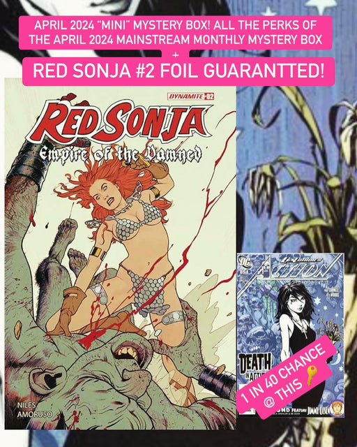 APRIL 2024 MAINSTREAM MONTHLY MYSTERY BOX - ONE & DONE SPECIAL - RED SONJA FOIL