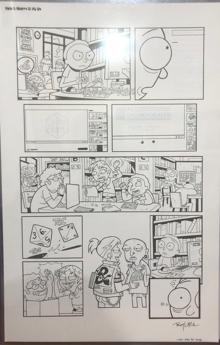 Mainstream Museum of Comics & Comic Art - Rick & Morty Comic Page by Troy Little- Original Art