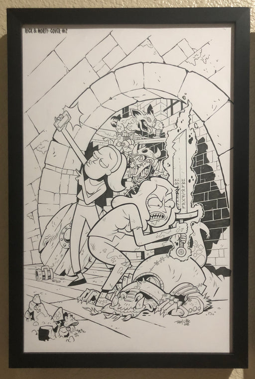 Mainstream Museum of Comics & Comic Art - Rick & Morty #2 Dungeons and Dragons - Original Cover Art