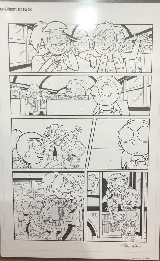 Mainstream Museum of Comics & Comic Art - Rick & Morty Comic Page by Troy Little- Original